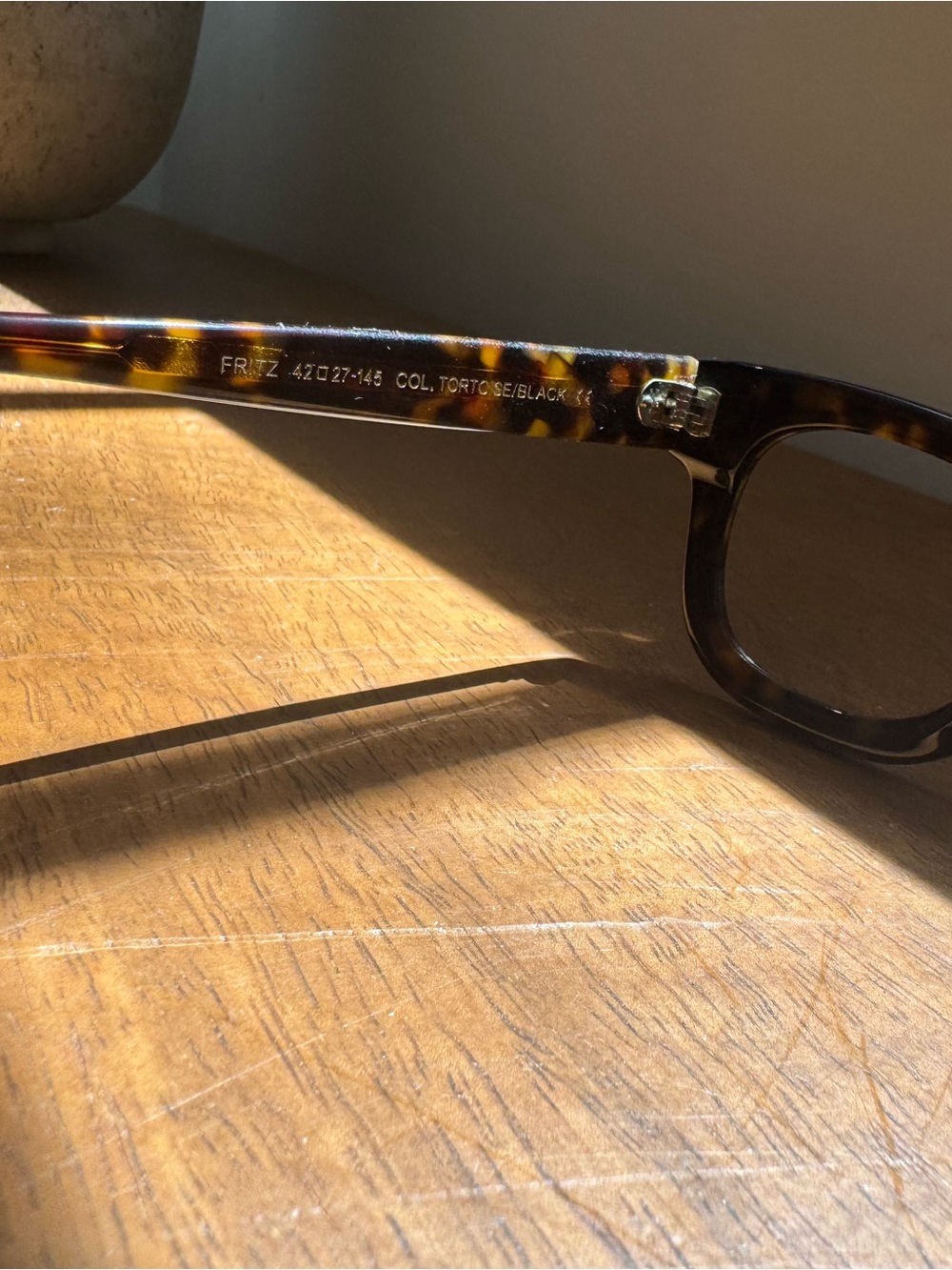 MOSCOT FRITZ 42 Tortoiseshell Square Frame Glasses in - Picture 4 of 8
